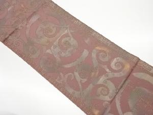 リサイクル 引箔抽象模様織出し全通袋帯